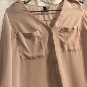 H&M Cream Blouse (SizeM)